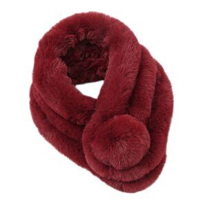 1616 Fur Collar Scarf For Women Faux Scarves Neck Shrug Fall